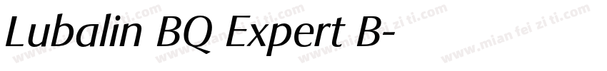 Lubalin BQ Expert B字体转换